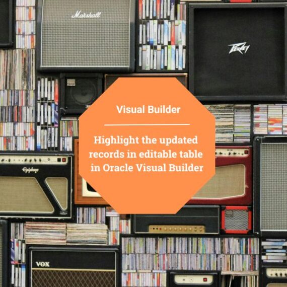 Highlight the updated records in editable table in Oracle Visual Builder